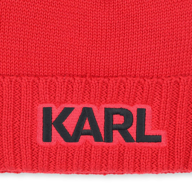 Bonnet brodé KARL LAGERFELD KIDS 
                    GARCON