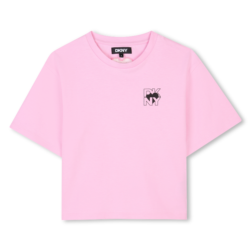 T-shirt manches courtes coton DKNY 
                    FILLE