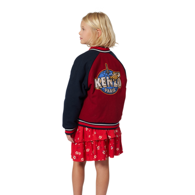 Veste Bomber avec fermeture pressionnée KENZO KIDS UNISEXE