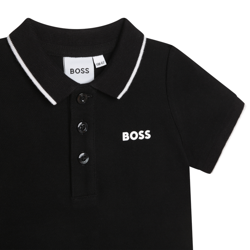 Polo manches courtes en coton BOSS 
                    GARCON
