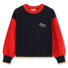 Pull en tricot avec broderies KENZO KIDS 
                    FILLE