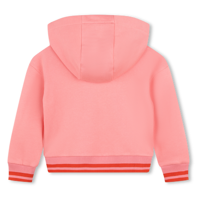 Sweat-shirt zippé en molleton KENZO KIDS FILLE