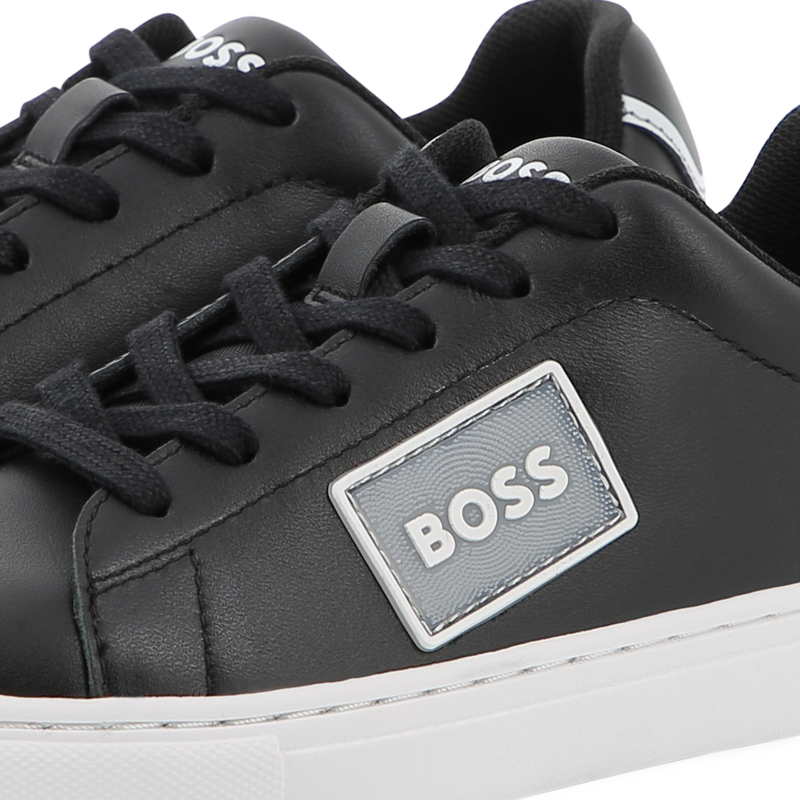 Baskets en cuir de vachette BOSS 
                    GARCON