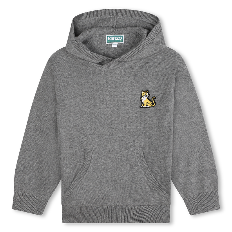 Pull à capuche en tricot KENZO KIDS 
                    GARCON