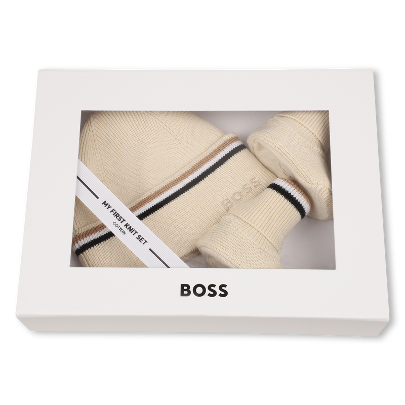 Ensemble bonnet et chaussons BOSS 
                        UNISEXE