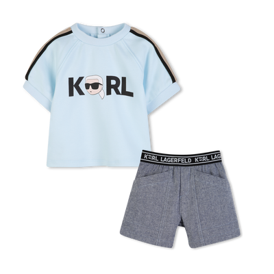 ENSEMBLE T-SHIRT ET SHORT KARL LAGERFELD KIDS GARCON