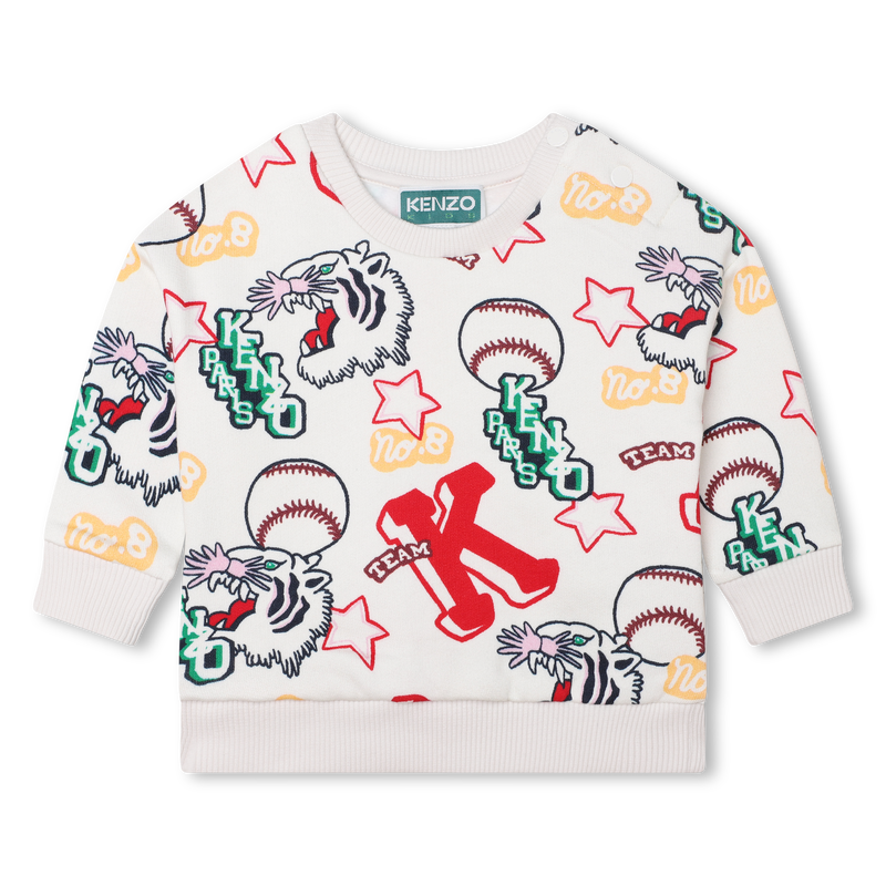 Sweat-shirt en coton imprimé KENZO KIDS 
                    FILLE