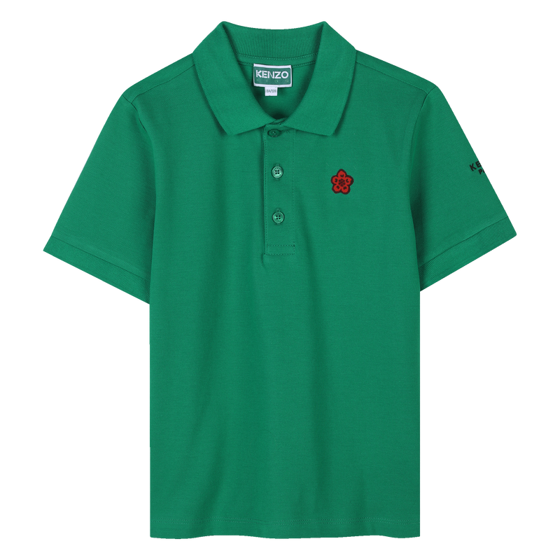 Polo avec badge et broderie KENZO KIDS 
                    UNISEXE