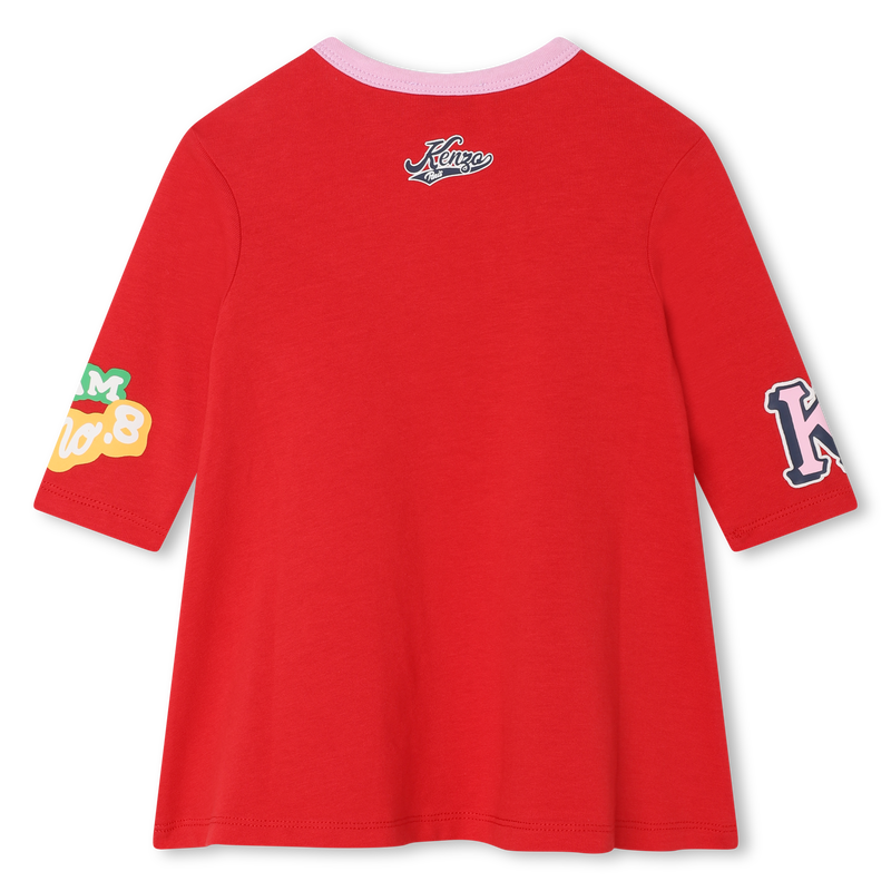 Robe en coton avec imprimé KENZO KIDS 
                    FILLE