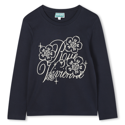 T-shirt &agrave; manches longues KENZO KIDS FILLE
