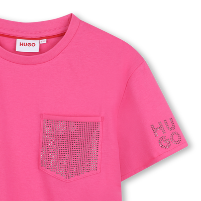 T-shirt &agrave; manches courtes Hugo FILLE