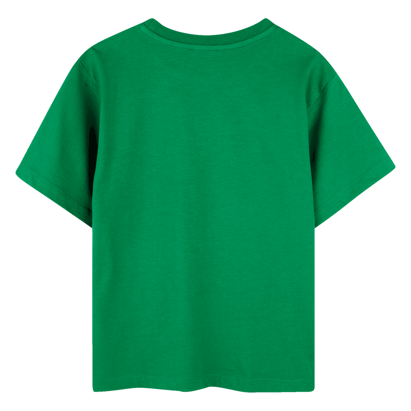 T-shirt avec badge et broderie KENZO KIDS 
                        FILLE