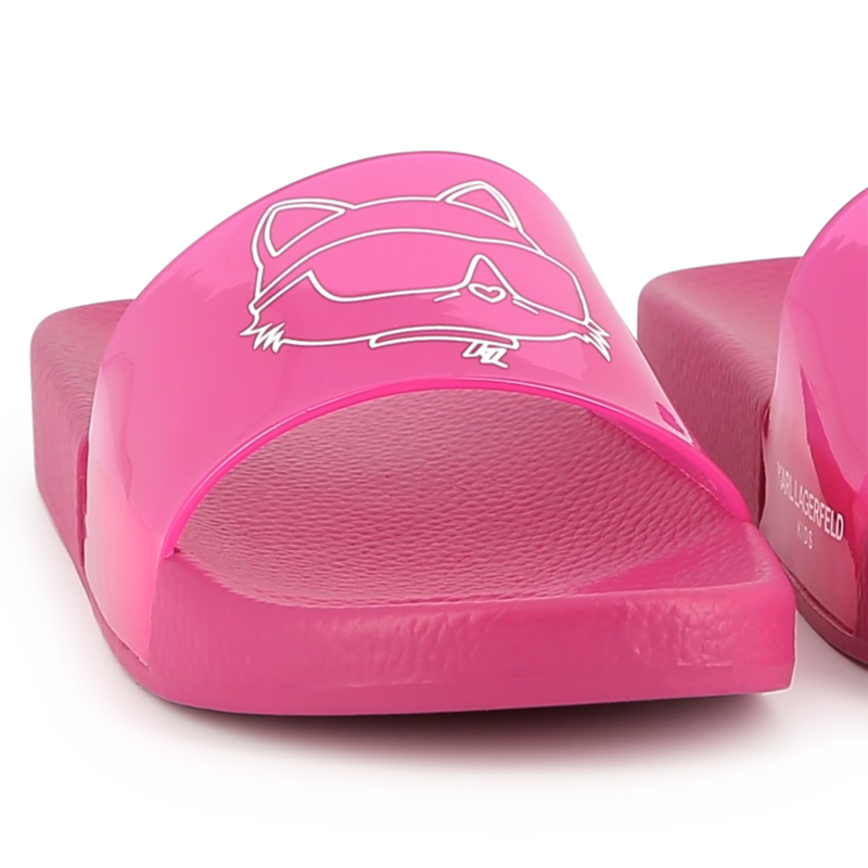 Claquettes à motif imprimé KARL LAGERFELD KIDS 
                    FILLE