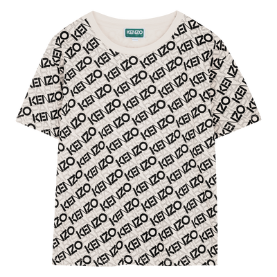 T-shirt imprimé en coton KENZO KIDS GARCON