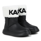 Bottines en cuir de vachette KARL LAGERFELD KIDS 
                    FILLE