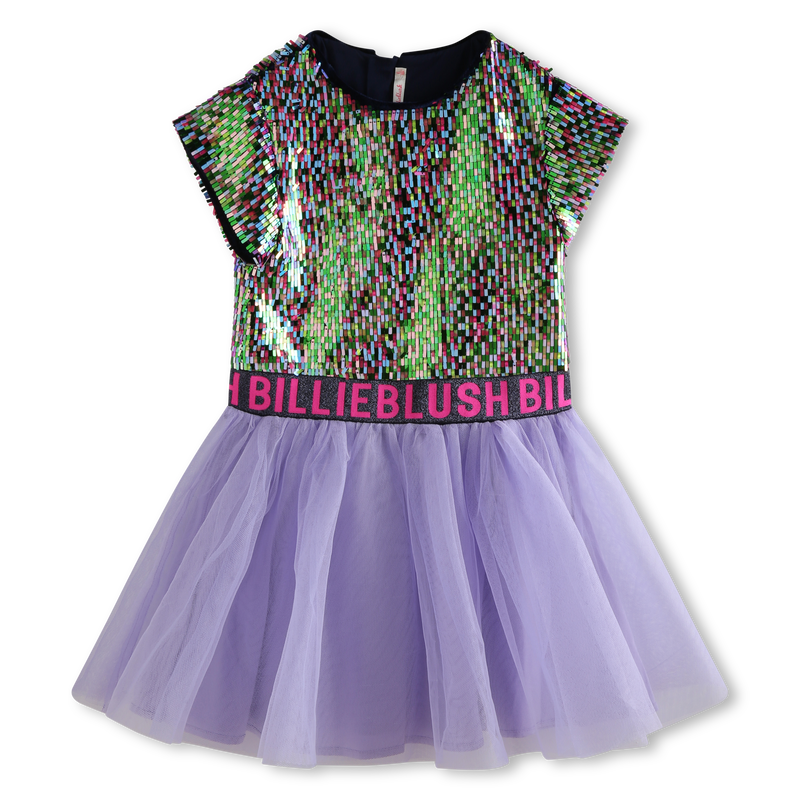 Robe bimatière ornée de sequins BILLIEBLUSH 
                    FILLE