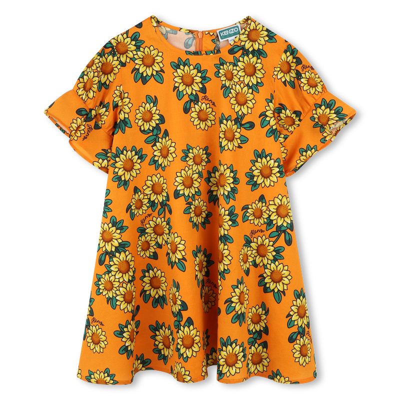 Robe imprimé tournesol KENZO KIDS 
                    FILLE