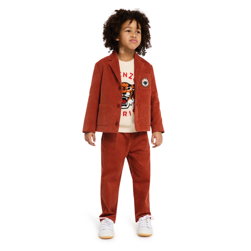 Veste de costume en velours KENZO KIDS 
                    GARCON