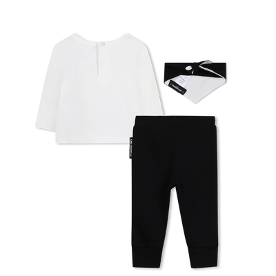Ensemble t-shirt, caleçon et foulard KARL LAGERFELD KIDS GARCON