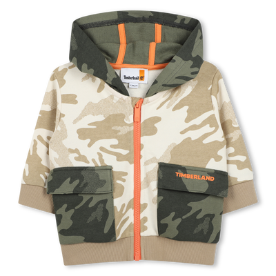 Cardigan de jogging &agrave; capuche TIMBERLAND GARCON