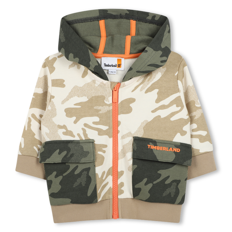 Cardigan de jogging &agrave; capuche TIMBERLAND 
                        GARCON