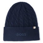Bonnet tricot torsad&eacute; BOSS 
                    GARCON