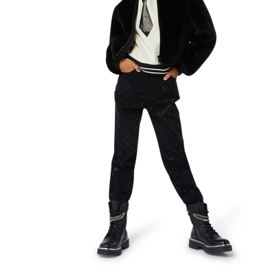 Top avec fausse cravate KARL LAGERFELD KIDS FILLE