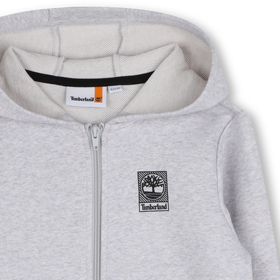 Cardigan à capuche en molleton TIMBERLAND GARCON