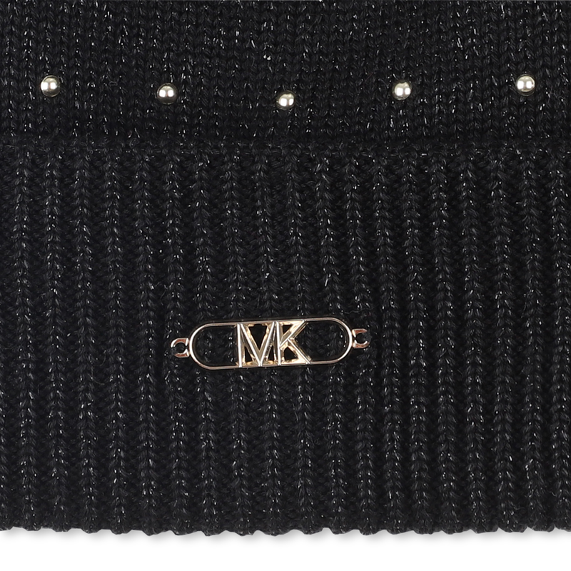 Bonnet tricot avec pompon MICHAEL KORS 
                    FILLE