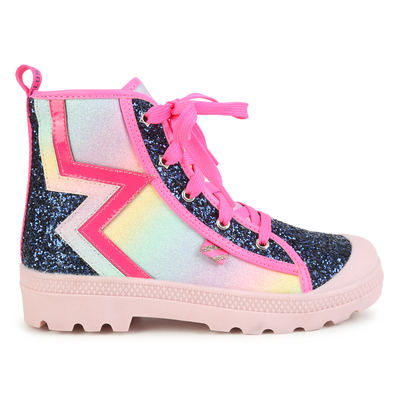 Bottines pailletées à fermeture zippée