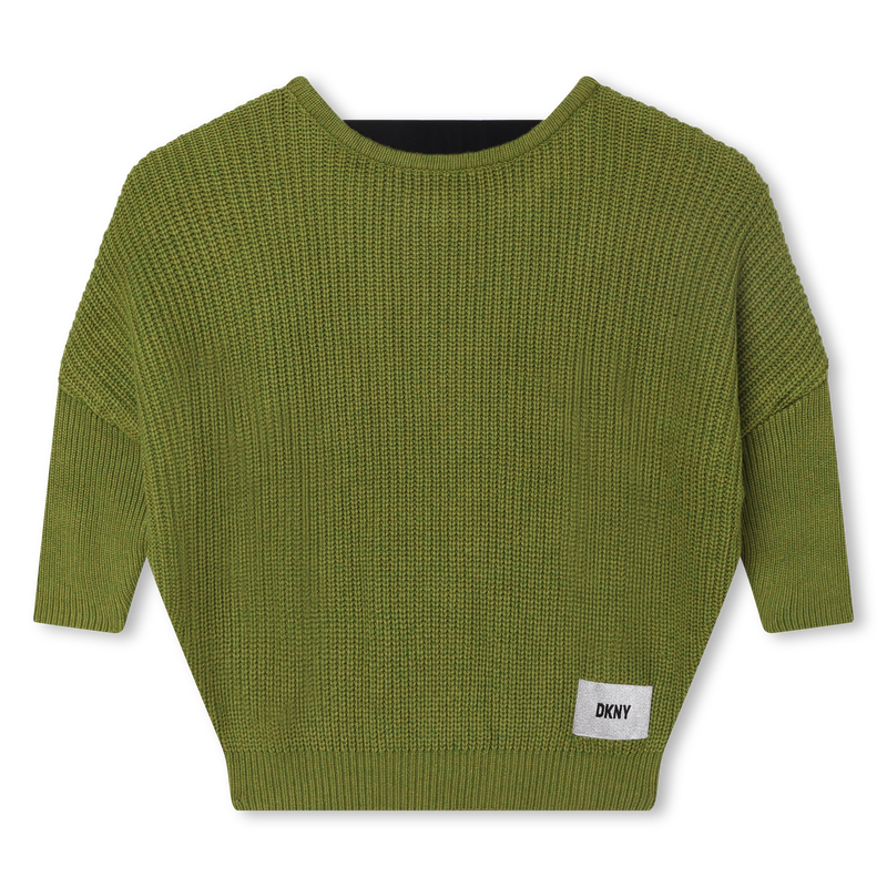 Pull tricot décolleté au dos DKNY 
                    FILLE
