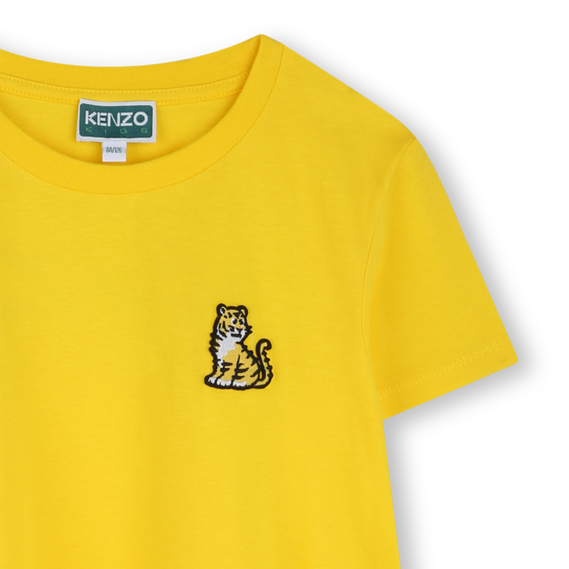 Robe &eacute;vas&eacute;e badge brod&eacute; KENZO KIDS 
                        FILLE