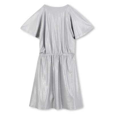 Robe en jersey pailleté argenté DKNY FILLE