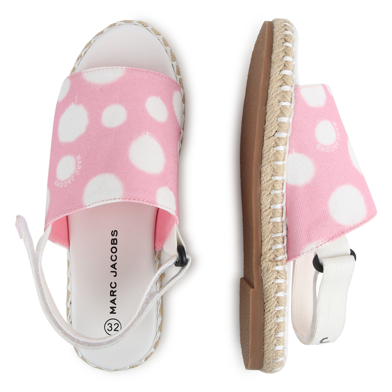 Espadrilles ouvertes à pois THE MARC JACOBS 
                    FILLE