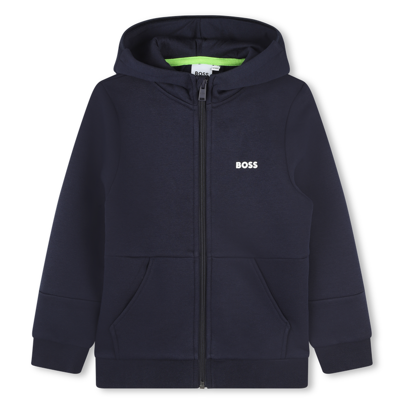 Sweat-shirt zippé avec sigle BOSS 
                    GARCON