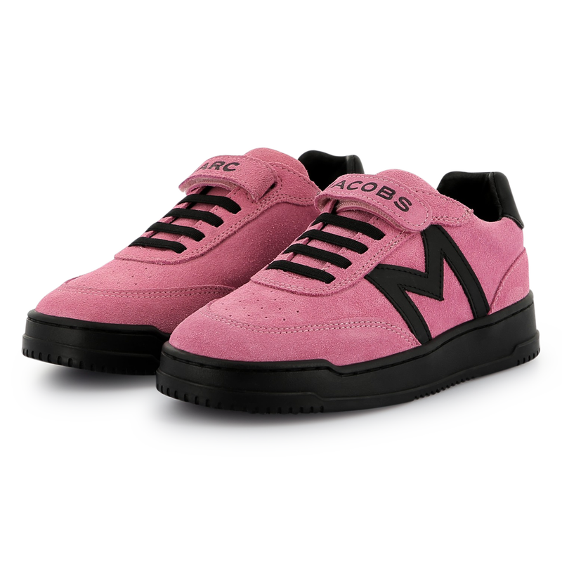 Baskets en cuir  de vachette à lacets THE MARC JACOBS 
                    FILLE