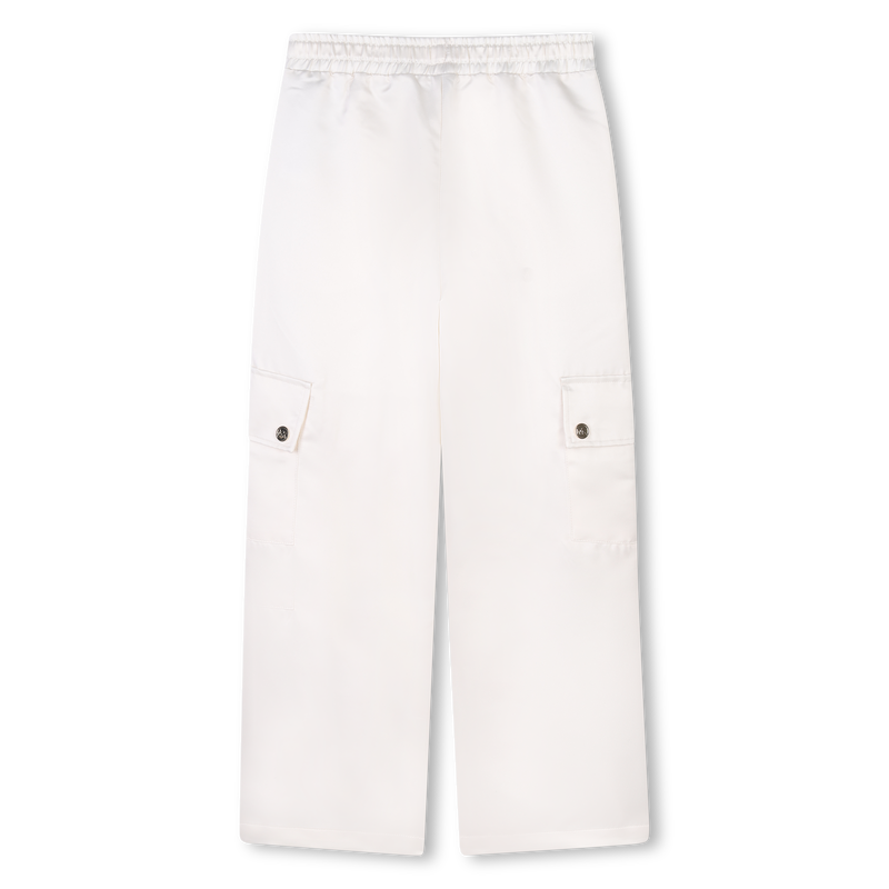 Pantalon multipoche en satin MICHAEL KORS 
                    FILLE