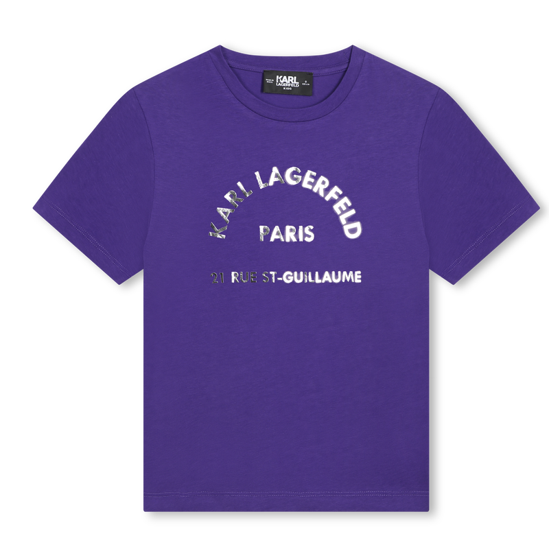 T-shirt avec imprimé placé KARL LAGERFELD KIDS 
                    FILLE