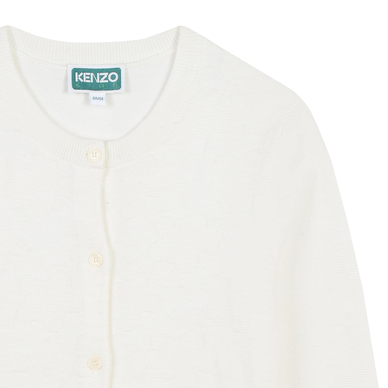 Cardigan boutonné uni KENZO KIDS 
                    FILLE