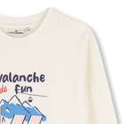 Tee-shirt manches longues KIDS AROUND 
                    FILLE