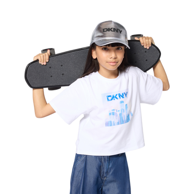 TEE-SHIRT MANCHES COURTES DKNY FILLE