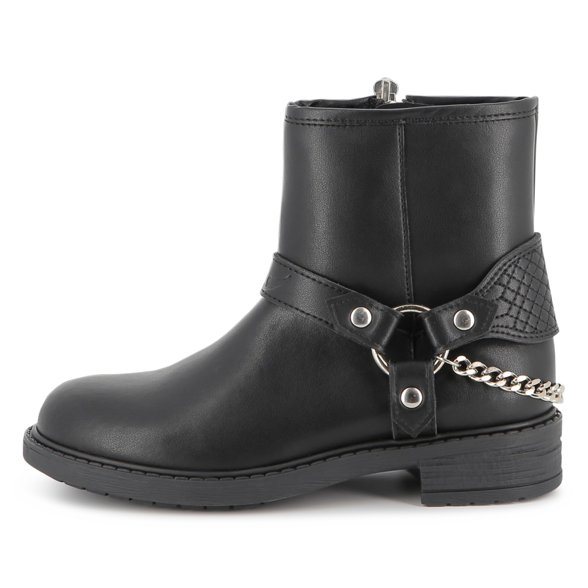 Bottines Fille Hiver Montantes - Design Élégant Avec Ornement Étoilé Et Boucle - Confortables, Semelle Souple - Pour Tout-Petits - 7