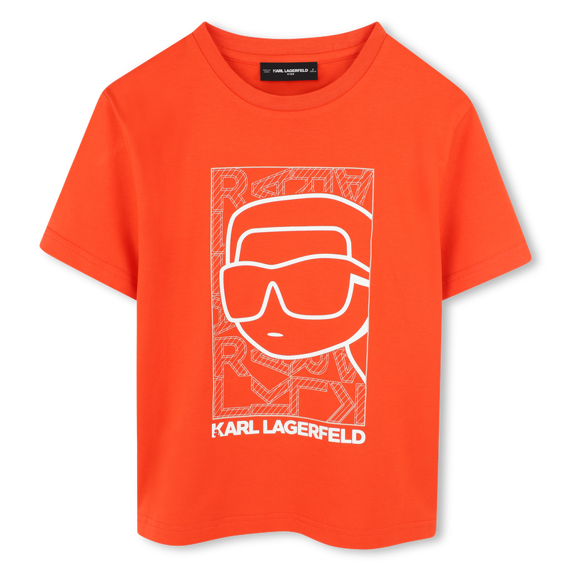 T-shirt avec imprim&eacute; plac&eacute; KARL LAGERFELD KIDS 
                        GARCON