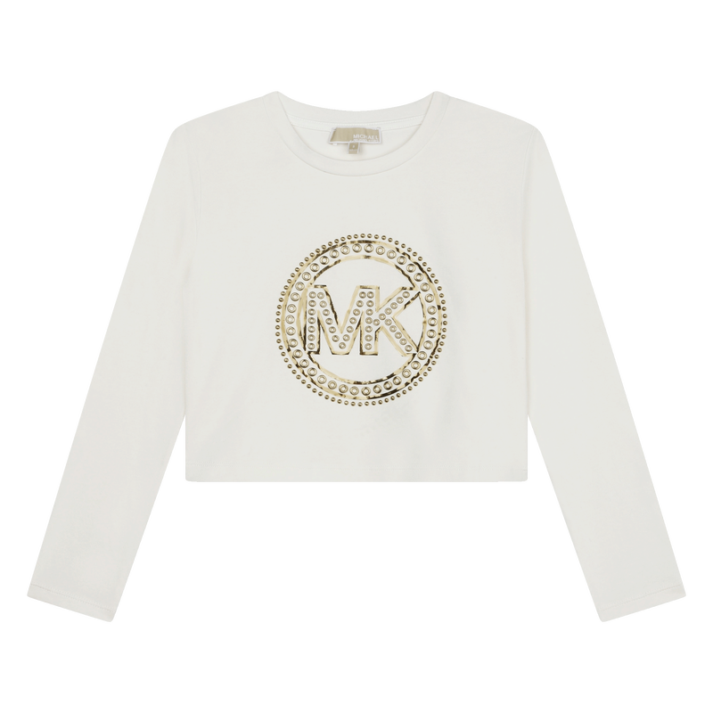 T-shirt clouté manches longues MICHAEL KORS 
                    FILLE