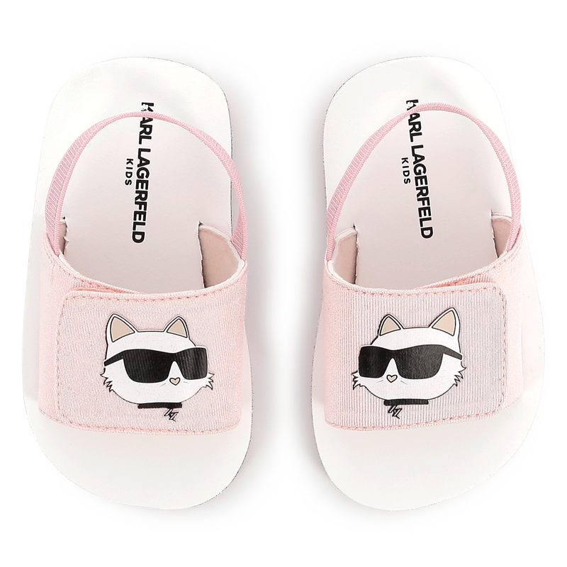 Sandales l&eacute;g&egrave;res &agrave; fermeture KARL LAGERFELD KIDS 
                        UNISEXE