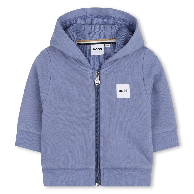 SWEAT &Agrave; CAPUCHE ZIPP&Eacute;E BOSS 
                        GARCON