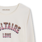 T-shirt manches longues imprim&eacute; ZADIG & VOLTAIRE 
                    FILLE