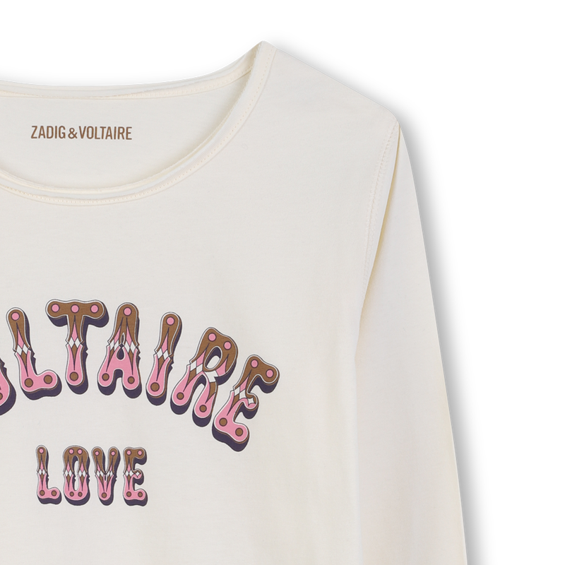 T-shirt manches longues imprim&eacute; ZADIG & VOLTAIRE 
                        FILLE