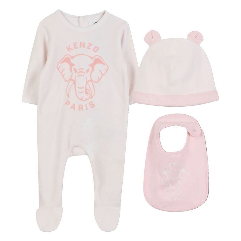 Ensemble pyjama + bonnet + bavoir KENZO KIDS 
                    UNISEXE