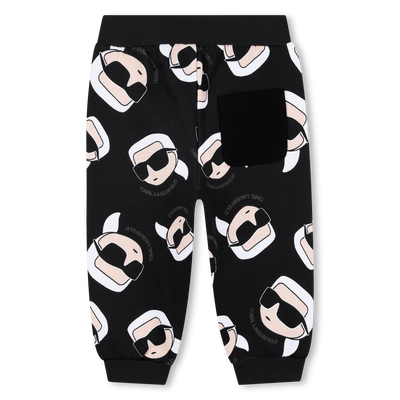 Pantalon en molleton gratté KARL LAGERFELD KIDS GARCON